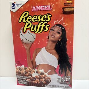 Angel Reese WNBA Reeses Puffs Cereal LIMITED EDITION. 11.5oz CHICAGO SKY